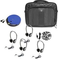 HamiltonBuhl Ultra Portable CD Listening Center, 4 Station