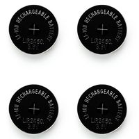 4 x LIR 2450 3.6 Volt Li-Ion Rechargeable Button Cells