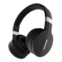 Bluetooth 5.0 Headphones,Over Ear Hi-Fi Stereo Wireless Headset, Foldable, Soft Memory-Protein Earmuffs, 45Hours Playing time,Built-in Mic and Wired Mode for PC/Cell Phones/TV (Black)