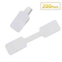Timoo 200 PCS Blank Jewelry Labels, Paper Barbell Jewelry Display Price Tags Stickers