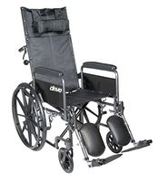 Drive Medical SSP18RBDFA Silver Sport Reclining Wheelchair with Elevating Leg Rests