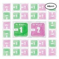 Partysaving (40% Clearance Sale) 60 Pack of Wet and Dry Pack Wipe Tissue, Cleaning Wipe, APLIQ676