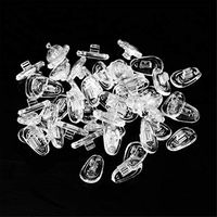 Detectorcatty 25 Pairs Silicone Nose Pads Repair Tool for Eyeglass Nose Pads Sunglasses Nose Pads Eyewear Accessories 13mm