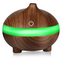 Fheaven (TM) USB Mini Ultrasonic Humidifie Home Air Aroma Essential Oil Diffuser LED Ultrasonic Aroma Aromatherapy Humidifier (Brown)