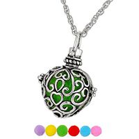HOUSWEETY Aromatherapy Essential Oil Diffuser Necklace - Locket Pendant,6 Refill Pads