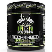 BCAA Powder Supplement - Best Intra Workout Formula - Amino Acids for Hydration - Green Apple Vegan Instaminos - All Natural Fermented - Non-GMO - Gluten-Free - Ideal 2:1:1 Ratio