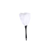 Feather Dusters Multicolor Feather Duster Anti Dust Brush Black Plastic Handle Dusters for Home Cleaning Tools,White