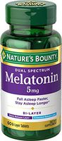 Nature's Bounty Dual Spectrum Bi-Layer Melatonin 5 mg, 60 Tablets