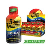 5-hour Energy Shot, Regular Strength Citrus Lime Flavor, 1.93 ounce, 12 count