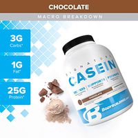 Bodybuilding Signature Casein Protein Powder | Chocolate Slow Release Micellar Casein | Rich in Amino Acid | 4lbs, 55 Servings