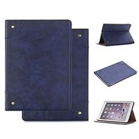 iPad Cover for 2017/2018 iPad 9.7 inch - Slim Fit & Lightweight Folio Stand Magnetic Leather Protective Case,with Card Holders& Auto Sleep/Wake for Apple 2017/2018 iPad -Blue