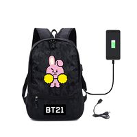 YUNHAO Kpop BTS School College Bag Laptop Backpack Casual Daypack for Women Men with USB Charging Port (COOKY)