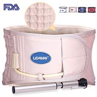 LEAMAI Decompression Back Belt Back Brace Back Pain Lower Lumbar Support Size S,L,XL(25"-55") Four Colors for Men&Women.XL