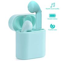 KEQ Upgraded Bluetooth 5.0 Wireless Earbuds Youthful Color HiFi 3D Stereo Sound Durable Battery Built-in Mic Earphones with Portable Charging Case for Smartphones and Laptops (Blue)...