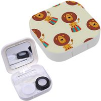 Portable Contact Lens Case Box Travel Kit Mirror + Bottle + Tweezers Container Holder [ Cute Cool Baby ]