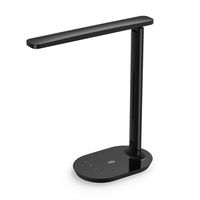 TaoTronics Portable LED Desk Lamp, Dimmable Small Desk Lamp with Touch Control 5 Lighting Modes, Memory Function for Living Room Office Bedroom, Black