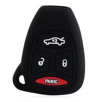 AndyGo Silicone Remote Key Cover Fit for Dodge Chrysler Jeep 4 Buttons