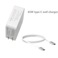 65W USB-C Power Adapter Compatible for MacBook Pro 13 Inch, Type C PD Wall Charger Power Adapter for Lenovo Yoga 720-13IKB 910 910-13IKB /Hp Spectre Etc/Samsung Galaxy S9/ Ipad pro