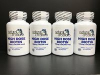 High Dose Biotin Bundle - 4 Bottles of 90 capsules each