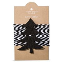 Sugar Paper Los Angeles Felt Tree Tie On Gift Topper-Set of 2