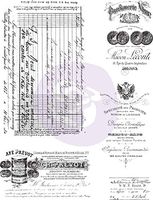 Prima Marketing 967031 Finnabair Cling Stamps 6"X7.5"-Old Paper Work