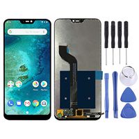 JUNXI Phone case Phone Cover LCD Screen and Digitizer Full Assembly for Xiaomi Redmi 6 Pro (Mi A2 Lite)(Black) (Color : Black)