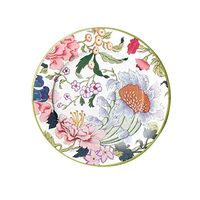 Caspari Chinese Silk Paper Salad & Dessert Plates in Ivory, 8 Per Package