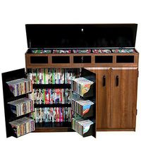 Venture Horizon Top Load Media Cabinet- Walnut