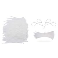 TrendBox Self-Locking Nylon Plastic Cable Wire Tie Zip Ties 3 inch 2000 Pieces - White