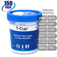 MiCare [150pk] - 12-Panel Multi Drug Test Cup (AMP/BAR/BUP/BZO/COC/MDMA/MTD/OPI/OXY/PCP/TCA/THC) #MI-TDOA-3124