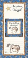 Printwick "Go Get' Em, Cowgirl!" Blue Notepad