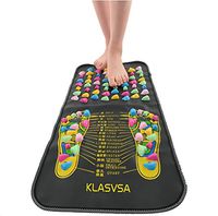 Chinese Reflexology Walk Stone Pain Relieve Foot Leg Massage Mat Health Care Acupressure