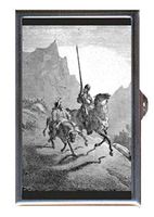 Gustave Dore Don Quixote Rides Decorative Pill Box