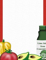 Cinco de Mayo Food Stationery Printer Paper 26 Sheets