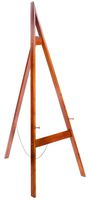 Displays2go 24 x 60 Inches, Solid Wood Floor Easel, Free-Standing with Adjustable Pegs (AFREHW)