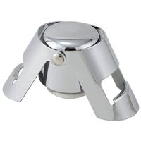 Stainless Steel Champagne Bottle Stopper Sparkling Wine Bottle Sealer-Silver