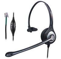 Wantek Corded Telephone Headset Mono w/Noise Canceling Mic for ShoreTel Plantronics Polycom Zultys Toshiba NEC Aspire Dterm Nortel Norstar Meridian Siemens ROLM Packet8 Landline Deskphones(F600S2)