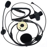 SUNDELY Open Face Helmet Motorcycle Motorbike Headset/Earpiece w/Boom Mic for Oregon Scientific Radio Walkie Talkie TP-329 TP380-Y TP-391 TP-393 2.5mm 1-pin Jack