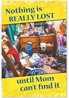 9845 'Nothing Lost Mom' - Funny Mother's Day Greeting Card with 5" x 7" Envelope by NobleWorks