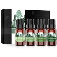 Essential Oils Blend, ESSLUX FOREST Collection, Woodsy Essential Oils Gift Set, TOP Quality Blend for Diffuser, Home Fragrance & Candle Making, 4x15ml