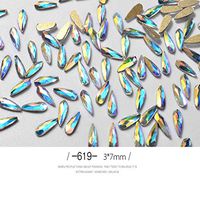 Nail Art,Putars Fashion 10Pcs Diamonds Dazzling Tips Nail Sticker Sequins Colorful Nail Art Decoration