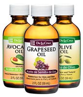 De La Cruz Grapeseed Oil + Olive Oil + Avocado Oil, All Expeller-Pressed and Bottled in USA (Three 2 FL. OZ. BOTTLES)
