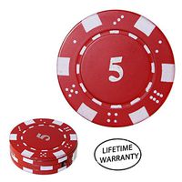 1x Red Poker Chip Refillable Butane Cigar Cigarette Lighter