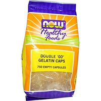 Now Foods, Healthy Foods, Double "00" Gelatin Caps, 750 Empty Capsules - 3PC