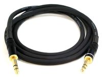 Monoprice Premier Series 1/4 Inch (TRS) Male to Male Cable Cord - 6 Feet- Black 16AWG (Gold Plated)