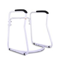 CUUYQ Bathroom Safety Frame, Toilet Safety Rails Toilet Safety Frame Toilet Handrails Grab Bar Bathroom Toilet Handrails Fits All Toilets,B