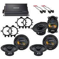 Compatible with GMC Sierra Classic 2007 OEM Speaker Upgrade Harmony R5 R65 R46 & CXA300.4 Amp (Renewed)