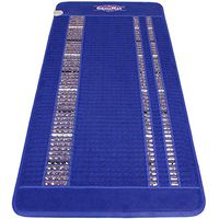 GemsMat - Isabella- Far Infrared Amethyst Jade Obsidian Crystal Stone Blue Mat (72"L x 32"W) - Negative Ion - FIR Therapy -FDA Registered Manufacturer - Adjustable Timer & Temperature - Heating Pad