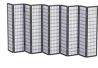 Panel Shoji Screen Room Divider 3 - 10 Panel (10 panel, Black, White, Cherry , Natural)