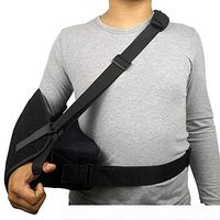 Adjustable Arm Sling Shoulder Abduction Sling for Rotator Cuff Pain Relief Arm Pillow Wrist Elbow Rotator Cuff Support Brace,Leftarm